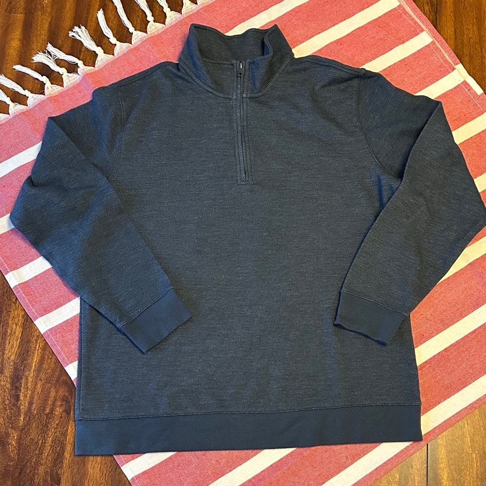 Denver Hayes Men's NWOT Navy 1/4 Zip-Up Sweater US XL